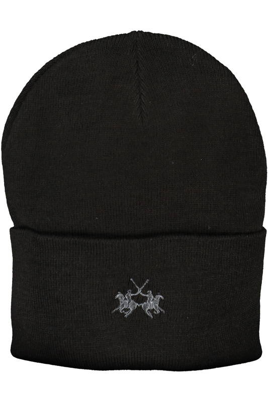 LA MARTINA BLACK MEN&#39;S BEANIE