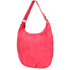 Fuchsia suede women's A4 leather handbag bag K50