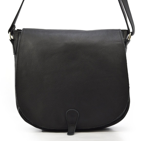 Spacious leather women's crossbody bag