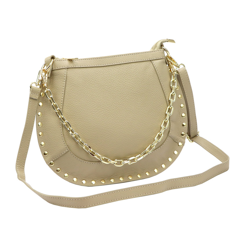 Elegant women's shoulder messenger bag with rhinestones