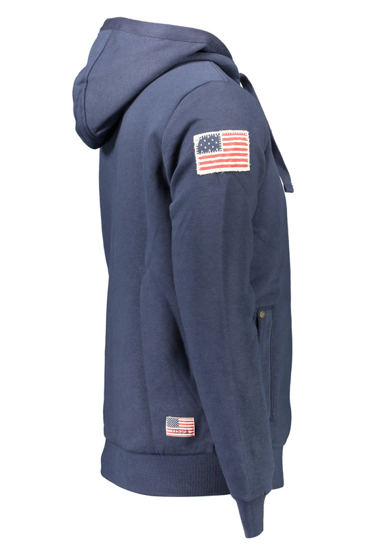 US POLO HERREN SWEATSHIRT BLAU MIT REISSVERSCHLUSS