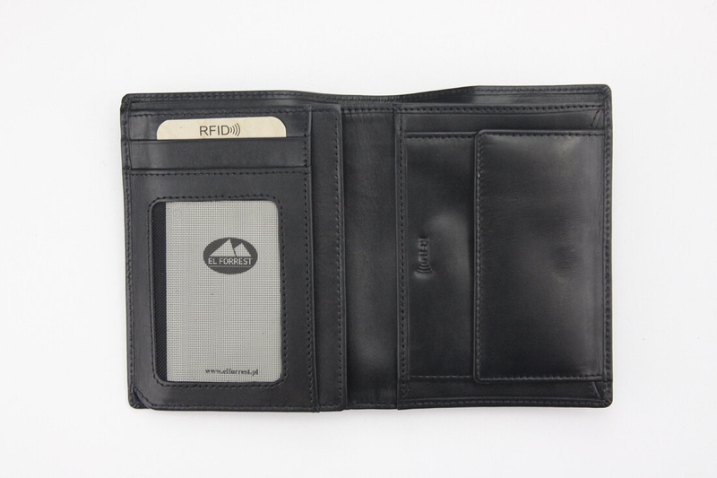 Men's genuine leather wallet EL FORREST 861-29 RFID