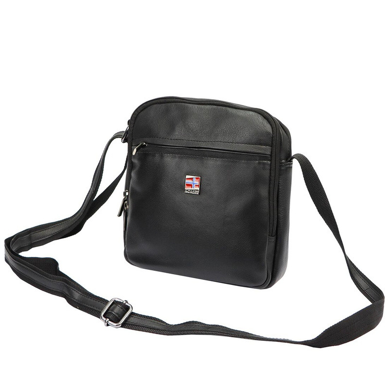 Herren Echtleder Tasche Nordee MSD-02 GM07 NAPPA