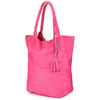 Fuchsia Wildleder Tasche groß A4 MIT Tasche L82