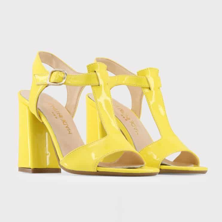 Sandals Made in Italia model: ARIANNA color: Yellow. Shoes Women. Season: Spring/Summer