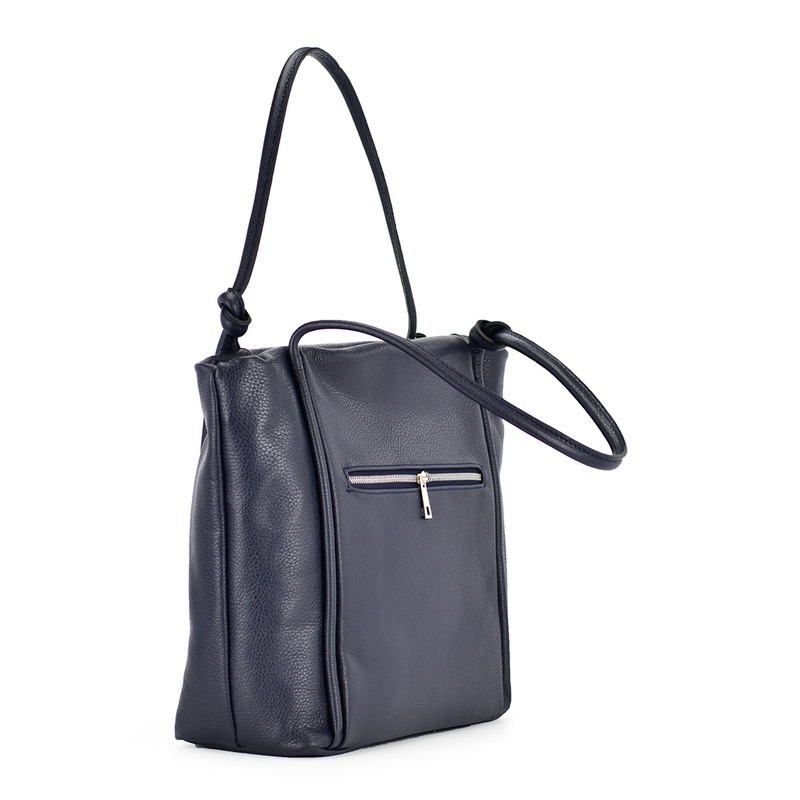 Beautiful elegant large women's leather shopper bag