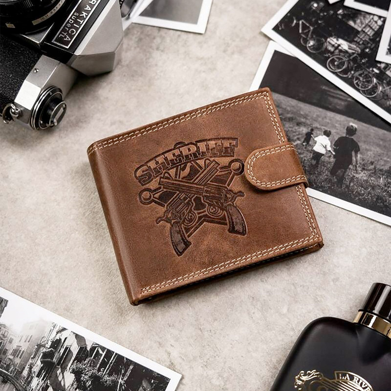 Men's genuine leather wallet Wild ANIMALS N992L-CHM-SHE