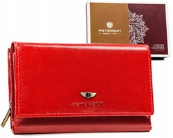 Leather wallet RFID PETERSON PTN 206-VTBD