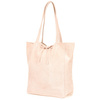 Powder Pink Women's Italian Leather Bag A4 Trouser W18.