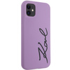 Karl Lagerfeld KLHCN61SKSVGU iPhone 11 / Xr  6.1" purpurowy/purple hardcase Silicone Signature