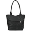 BLACK-TOUCH LEATHER BAG FOR WOMEN POLISH PRODUCTION L38