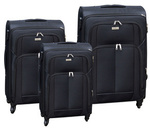 Zestaw walizek PTN 5209-SET Black+Black