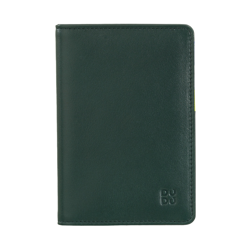 RFID Passport holder by DUDU made in soft genuine nappa calfskin leather multicolor with three credit card pockets. A must-have accessory for those who like to travel with style!