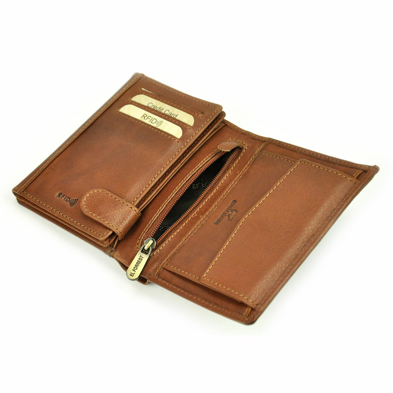 Men's extended leather wallet EL FORREST RFID