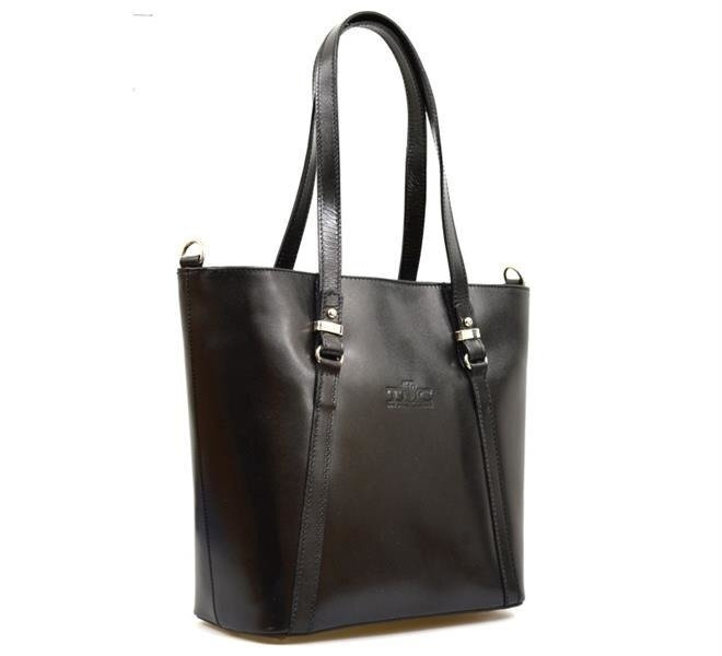 Leather large women's shopper bag shoulder bag