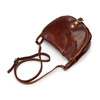 Small Leather Messenger Bag for Women in Retro Style