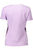 GUESS JEANS WOMEN&#39;S SHORT SLEEVE T-SHIRT PURPLE