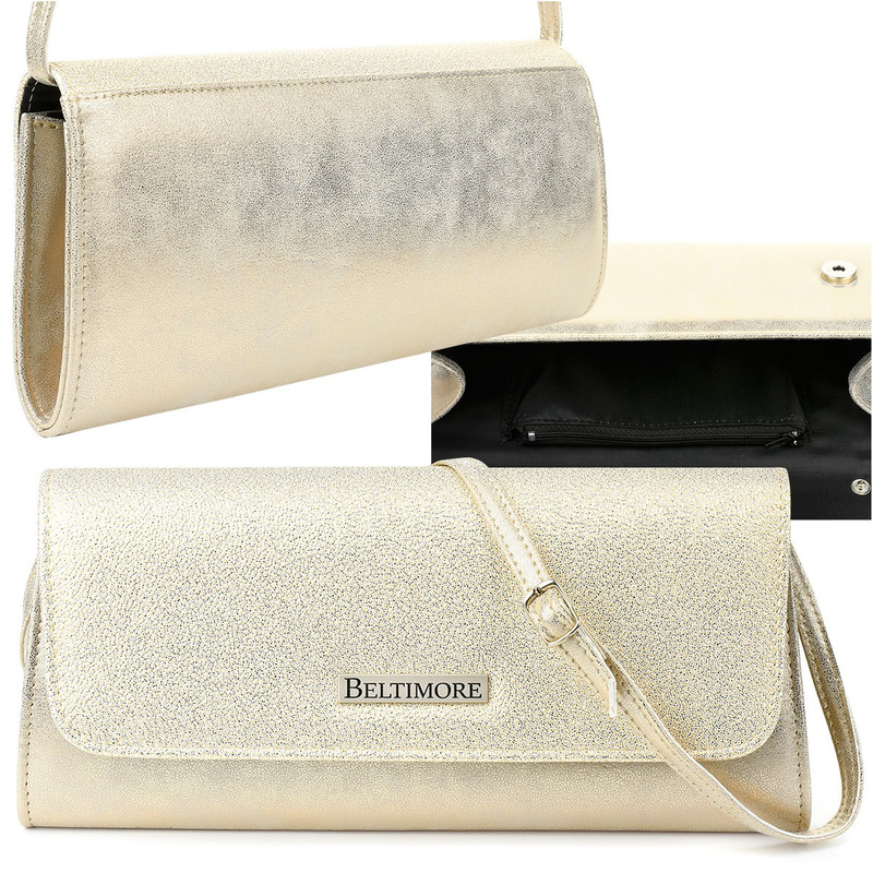 Gold Damen Clutch Tasche Abend Beltimore W20