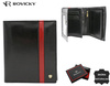 Large men's leather wallet without clasp Rovicky