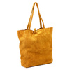 Leather suede women's shopper bag by Patrizia