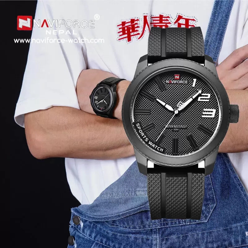 Men's designer quartz watch by NAVIFORCE