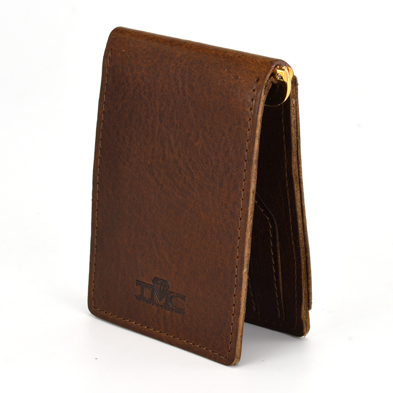 Card holder, small men's leather wallet with RFID