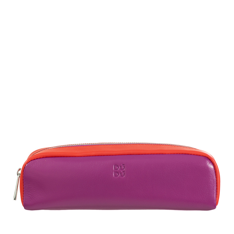 Pen case Colorful Creta by DUDU in Genuine Leather with YKK zip closure. Store your favorite pens that you can always carry with you.