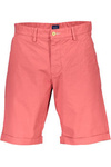 GANT RED MEN&#39;S BERMUDA TROUSERS