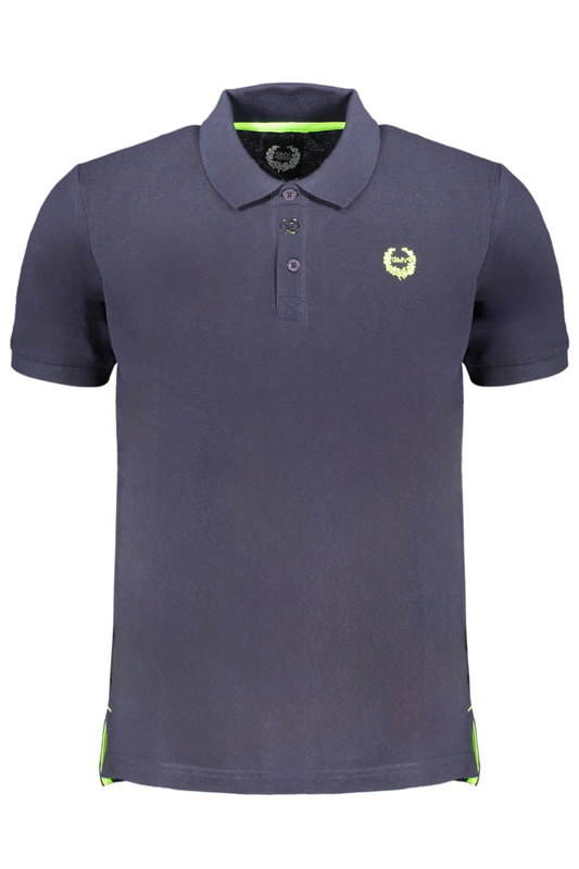 GIAN MARCO VENTURI HERREN-KURZÄRMELIGES POLOSHIRT BLAU