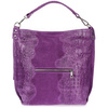 Violette Shopper-Tasche aus Wildleder W10