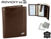 Men's genuine leather wallet Rovicky PC-104-BAR RFID