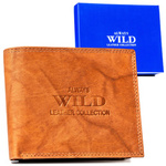 A roomy men's leather wallet by Always Wild