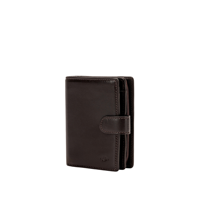 Small women’s wallet Nappa Oriane by Nuvola Pelle made in soft leather with coin pocket and snap closure. Fit dimension and compact design.