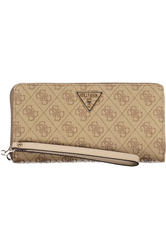 GUESS JEANS WOMEN&#39;S WALLET BEIGE