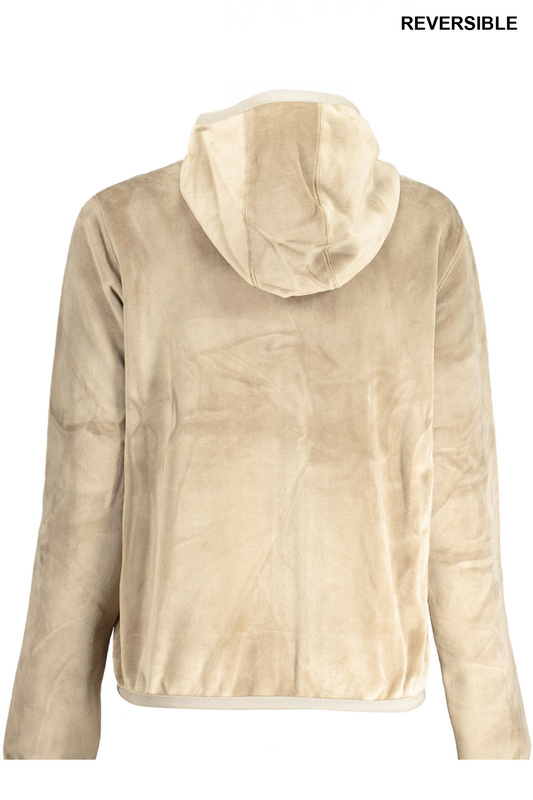 K-WAY BEIGE WOMEN&#39;S ZIP SWEATSHIRT