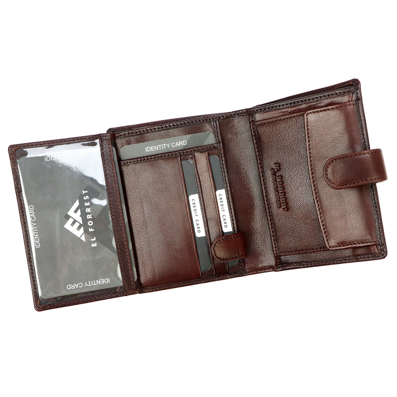 Men's genuine leather wallet EL FORREST 712-28 RFID