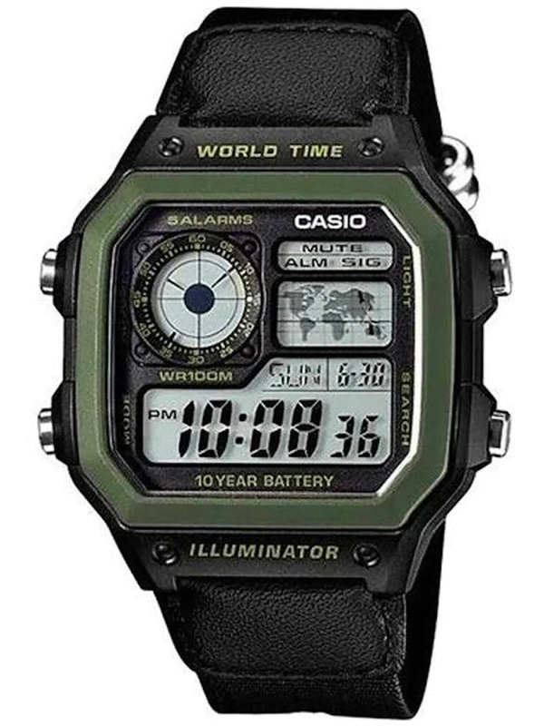 CASIO Sports Men's WATCH AE-1200WHB-1B + BOX (zd146d)