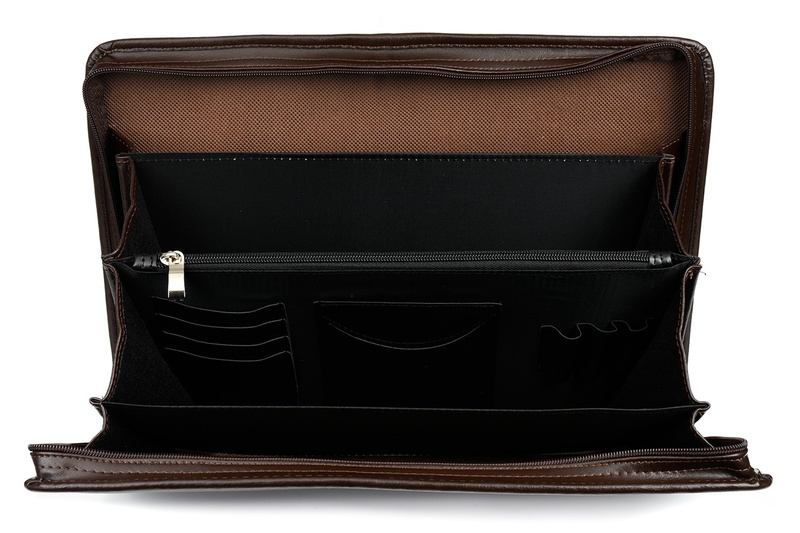 Beltimore brown men's biwuar briefcase organizer for trader i56