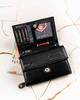 Leather wallet & keyring gift set PETERSN PTN SET-D-02-KCS