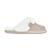 Fluffy sheepskin home slippers for women