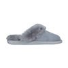 Fluffy sheepskin home slippers for women