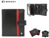 Portfel męski skórzany 22316L-RVTP BLACK+RED