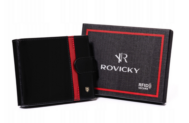 Men's genuine leather wallet Rovicky N01L-RVTP RFID