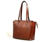 Leather large stylish women's shopper shoulder bag