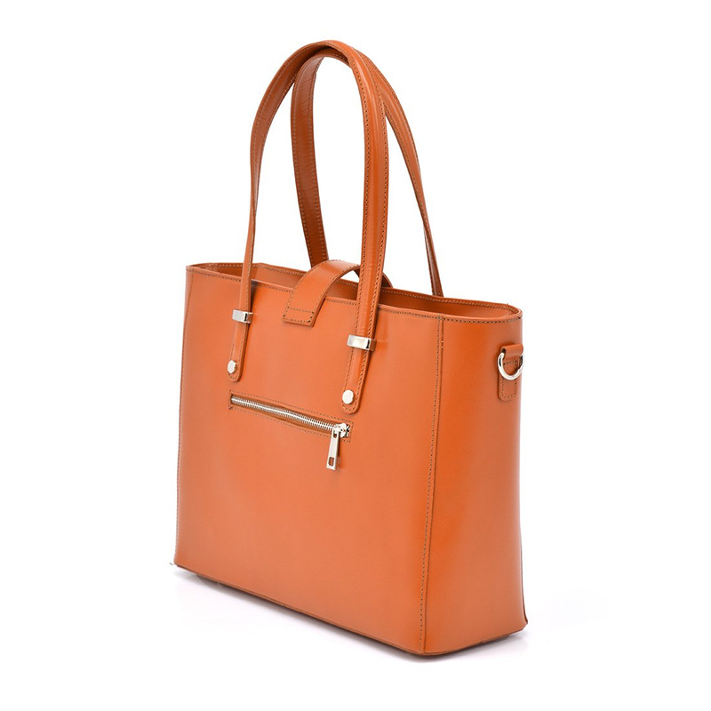 Large women's shopper bag, perfect for work, leather