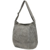 Grey suede A4 leather women's bag K49