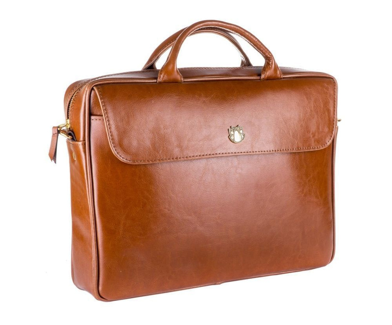 Elegant shoulder laptop bag Felice Gold Dulce