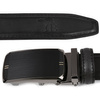 Men's leather belt buckle automatic black Beltimore A07 : Colors - black, Strap size - r.110-125 cm