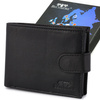 Men's classic leather wallet RFiD black Beltimore K42