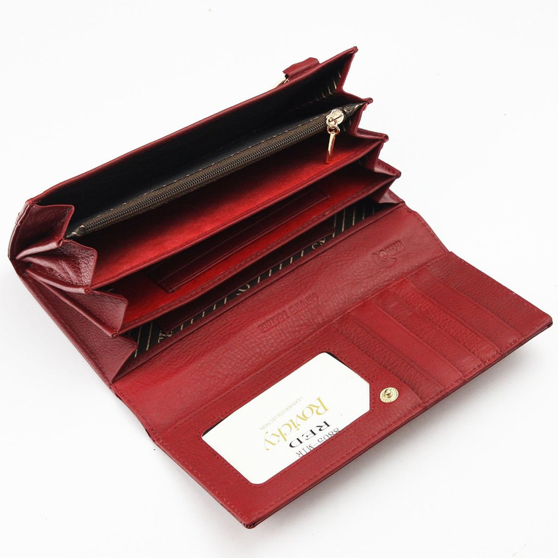 Women's genuine leather wallet Rovicky 8805-MIR RFID